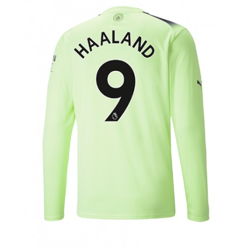 Manchester City Erling Haaland #9 Tredjedrakt 2022-23 Langermet Manchester City Erling Haaland #9 Tredjedrakt 2022-23 Langermet